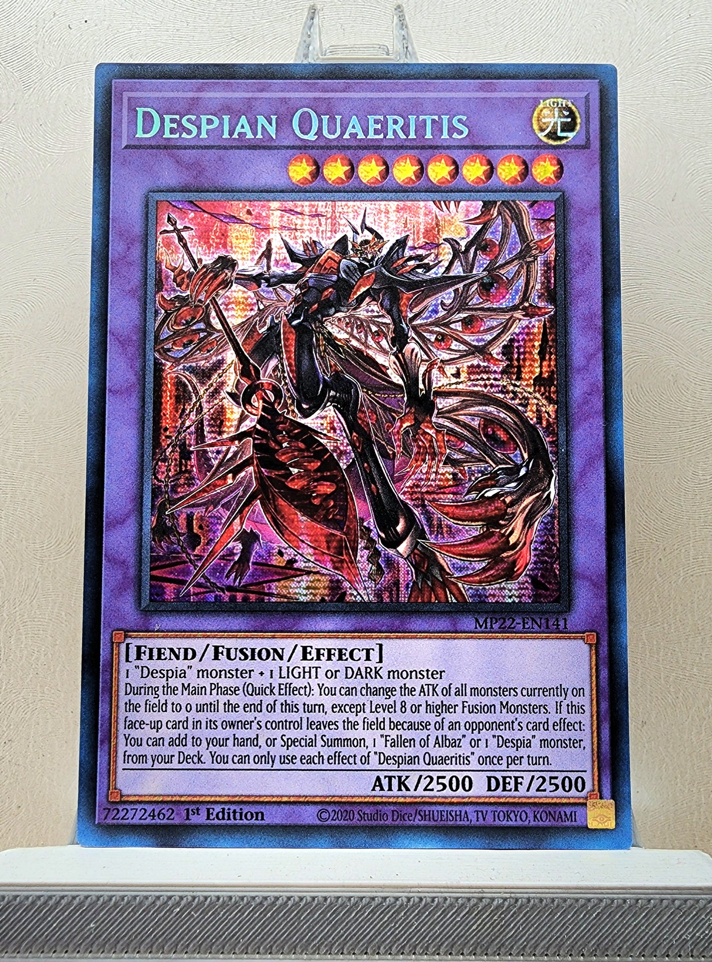 Yugioh! 1x Despian Quaeritis (MP22 - Prismatic Secret Rare) 1st Edition