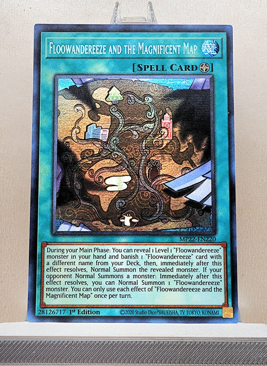 Yugioh! 1x Floowandereeze and the Magnificent Map (MP22 - Prismatic Secret Rare) 1st Edition