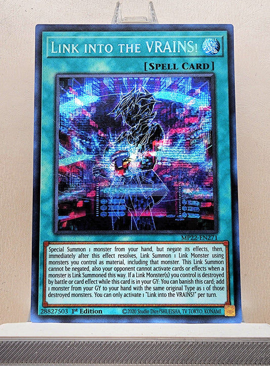 Yugioh! 1x Link into the VRAINS! (MP22 - Prismatic Secret Rare) 1st Edition