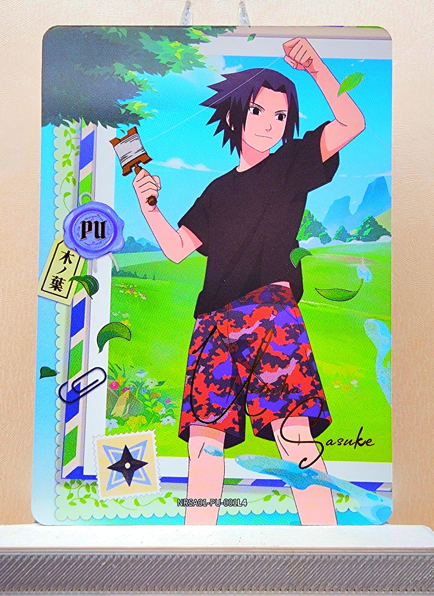 Naruto! 1x Sasuke Uchiha - PU (NRSA01-PU-001L4 - 2025 Kayou Naruto: Heaven Scroll English)