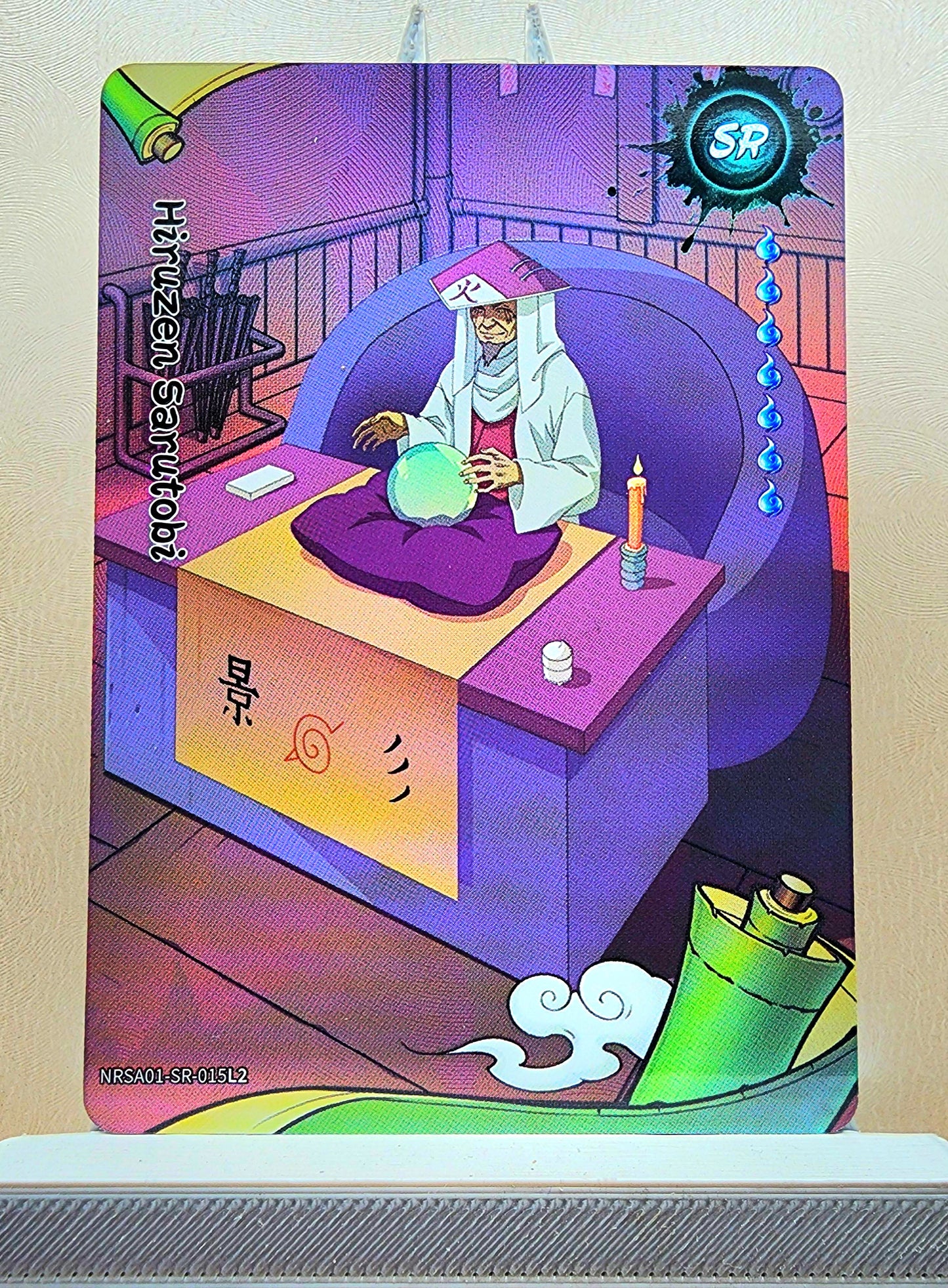 Naruto! 1x Hiruzen Sarutobi - SR (NRSA01-SR-015L2 - 2025 Kayou Naruto: Heaven Scroll English)