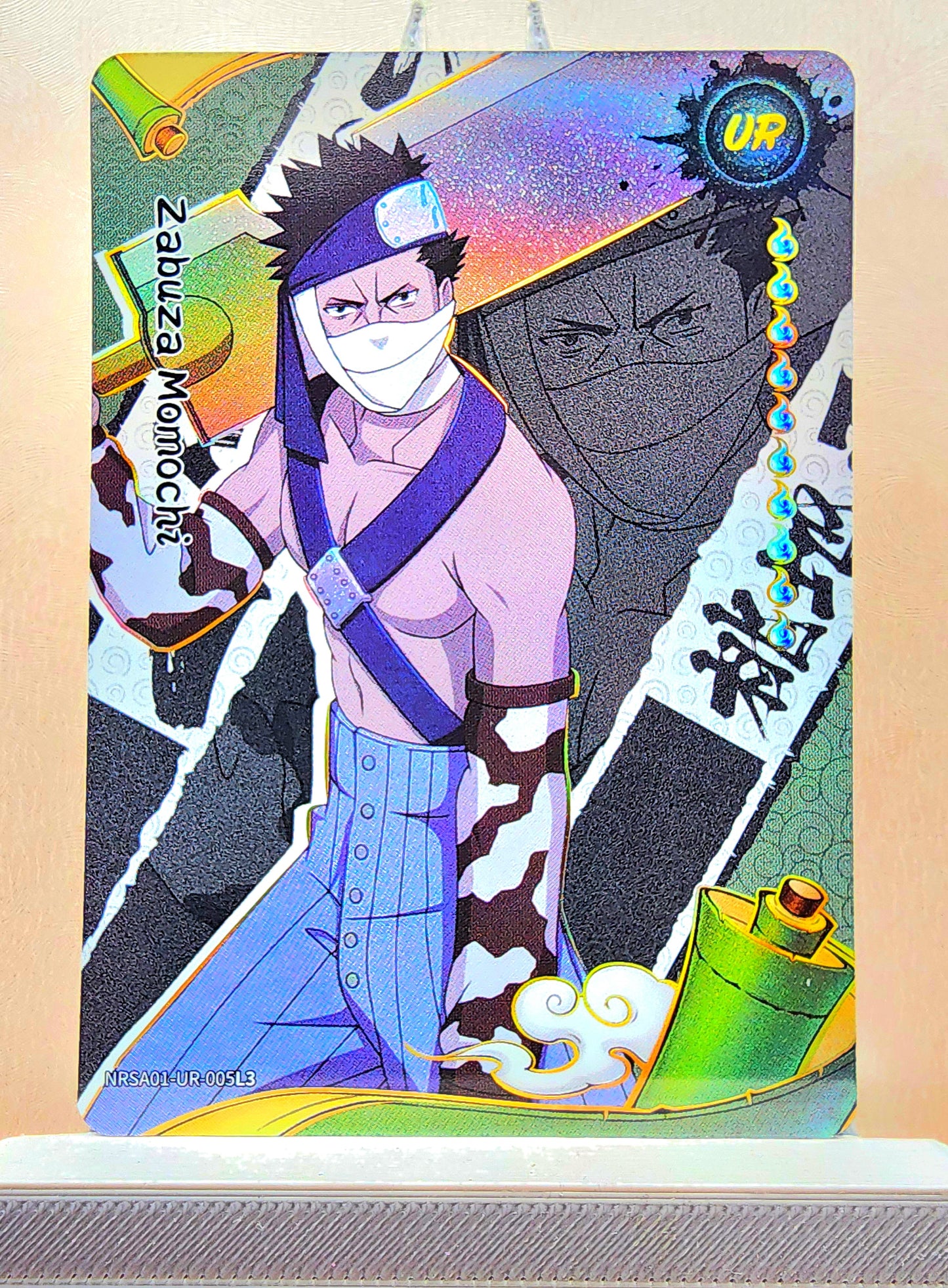 Naruto! 1x Zabuza Momochi - UR (NRSA01-UR-005L3 - 2025 Kayou Naruto: Heaven Scroll English)