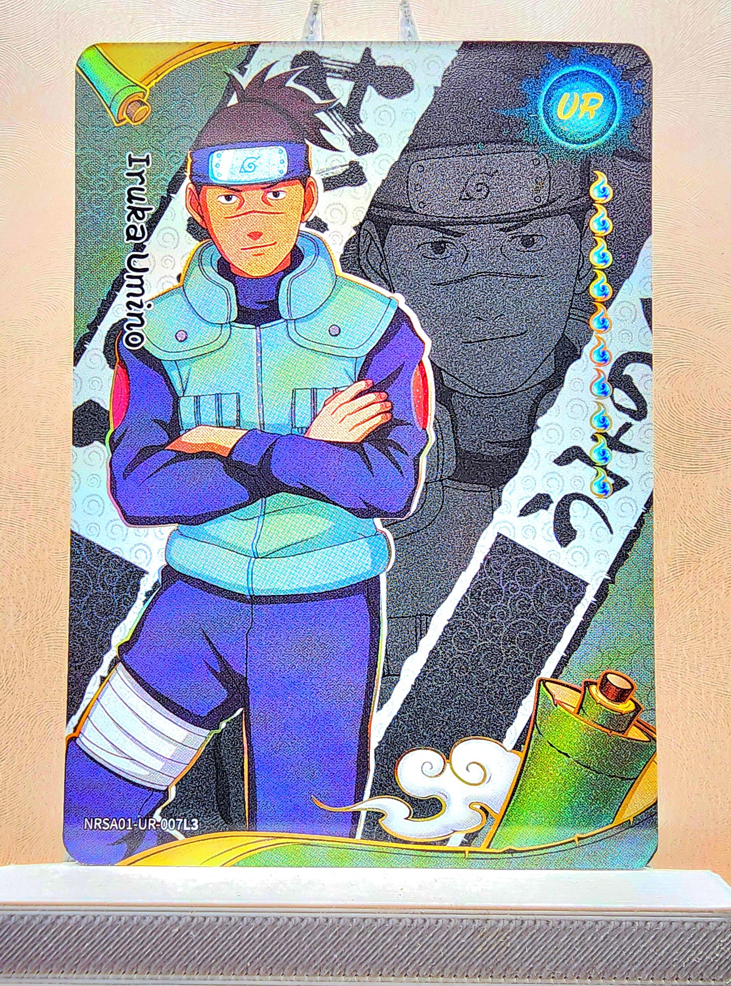 Naruto! 1x Iruka Umino - UR (NRSA01-UR-007L3 - 2025 Kayou Naruto: Heaven Scroll English)