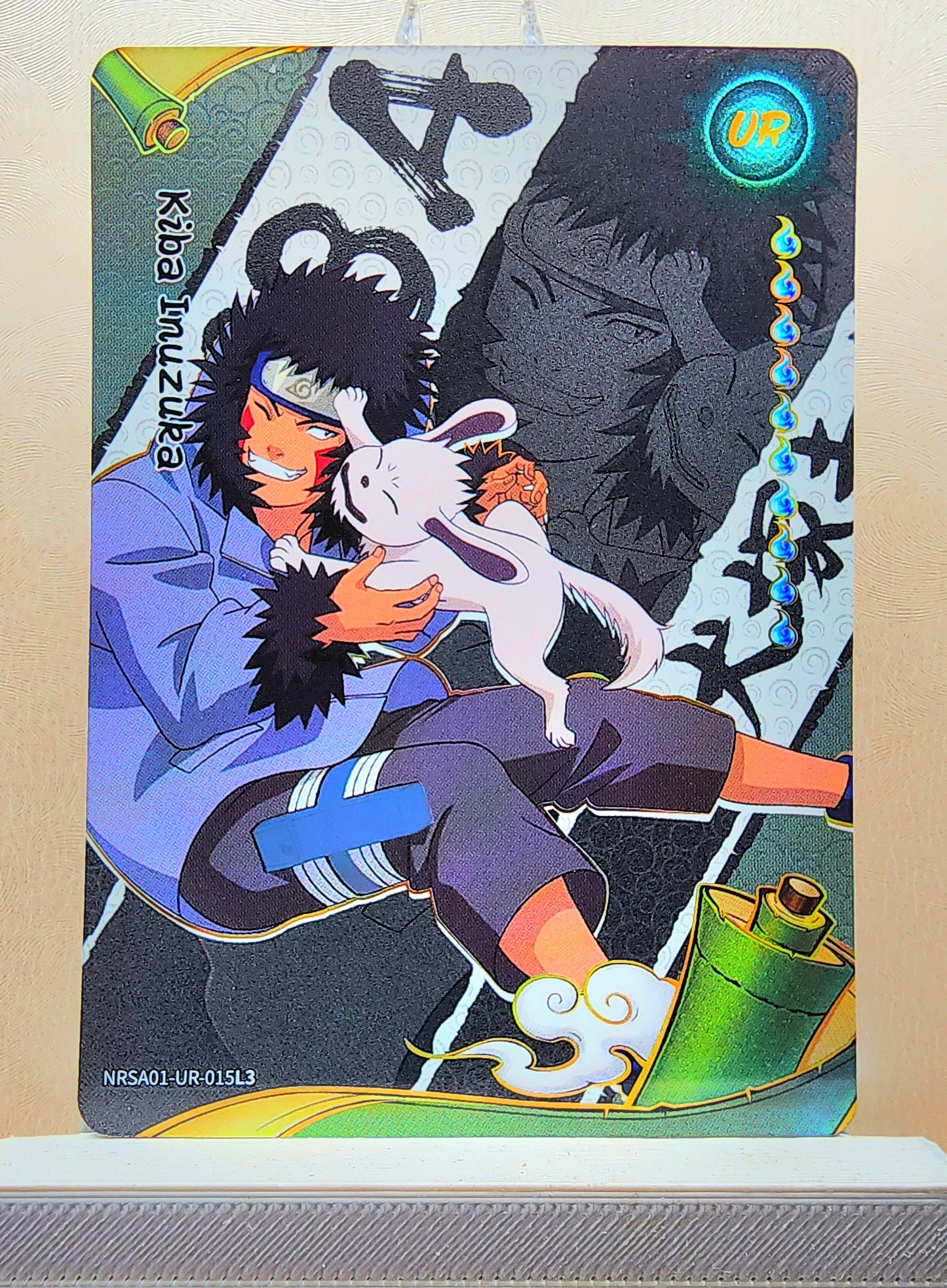 Naruto! 1x Kiba Inuzuka - UR (NRSA01-UR-015L3 - 2025 Kayou Naruto: Heaven Scroll English)