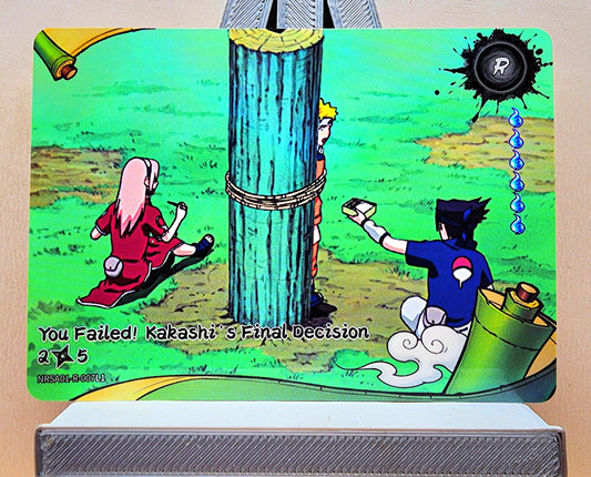 Naruto! 1x You Failed! Kakasi's Final Decision 2𖣘5 - R (NRSA01-R-007L1 - 2025 Kayou Naruto: Heaven Scroll English)
