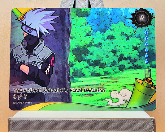 Naruto! 1x You Failed! Kakasi's Final Decision 3𖣘5 - R (NRSA01-R-008L1 - 2025 Kayou Naruto: Heaven Scroll English)