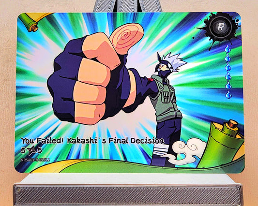 Naruto! 1x You Failed! Kakasi's Final Decision 5𖣘5 - R (NRSA01-R-010L1 - 2025 Kayou Naruto: Heaven Scroll English)