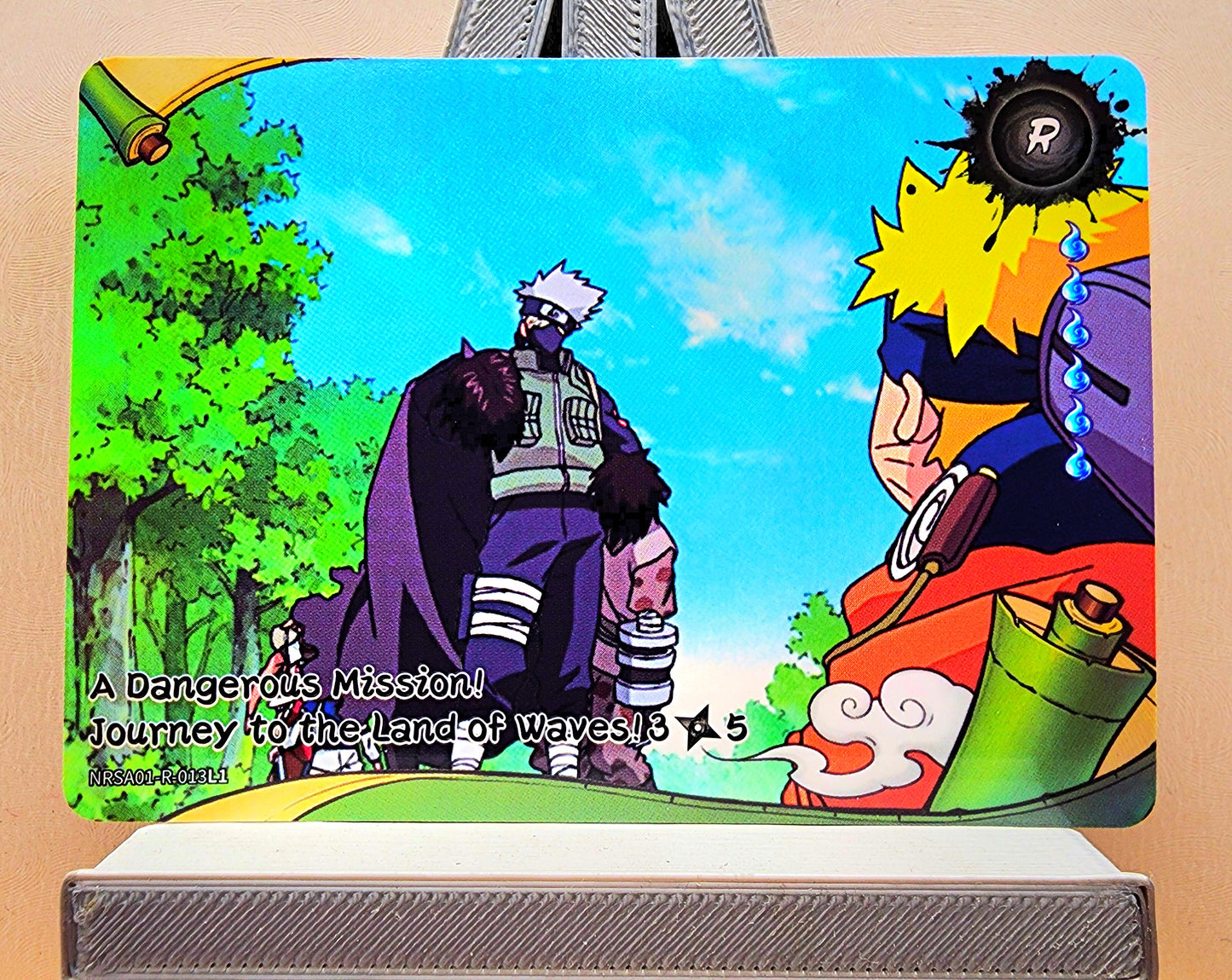 Naruto! 1x A Dangerous Mission! Journey to the Land of Waves 3𖣘5 - R (NRSA01-R-013L1 - 2025 Kayou Naruto: Heaven Scroll English)