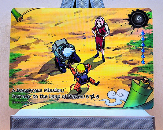 Naruto! 1x A Dangerous Mission! Journey to the Land of Waves 5𖣘5 - R (NRSA01-R-015L1 - 2025 Kayou Naruto: Heaven Scroll English)