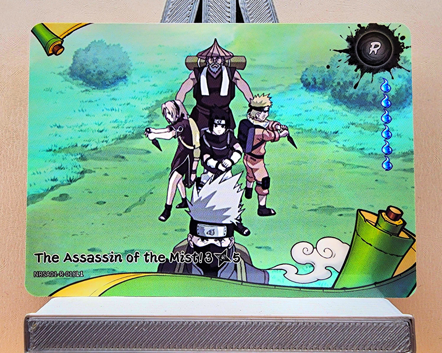 Naruto! 1x The Assassin of the Mist! 3𖣘5 - R (NRSA01-R-018L1 - 2025 Kayou Naruto: Heaven Scroll English)