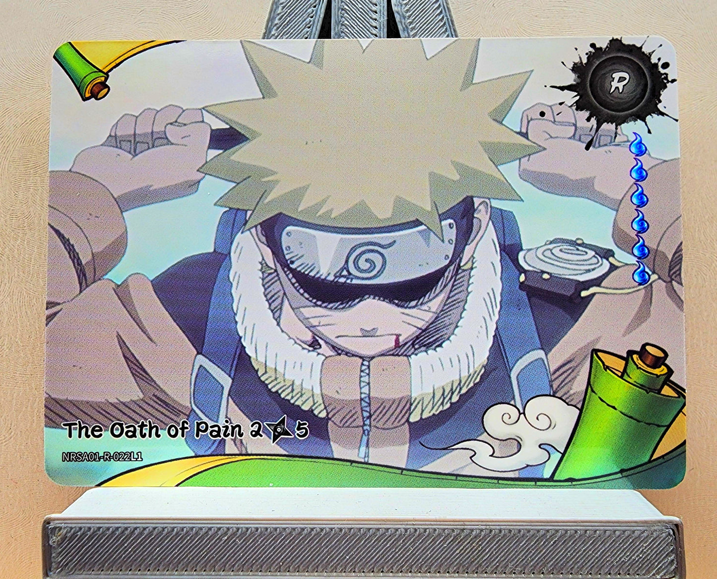 Naruto! 1x The Oath of Pain 2𖣘5 - R (NRSA01-R-022L1 - 2025 Kayou Naruto: Heaven Scroll English)