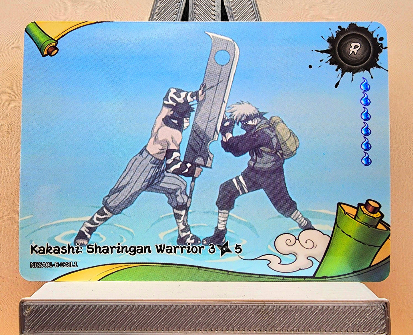 Naruto! 1x Kakashi: Sharingan Warrior 3𖣘5 - R (NRSA01-R-028L1 - 2025 Kayou Naruto: Heaven Scroll English)
