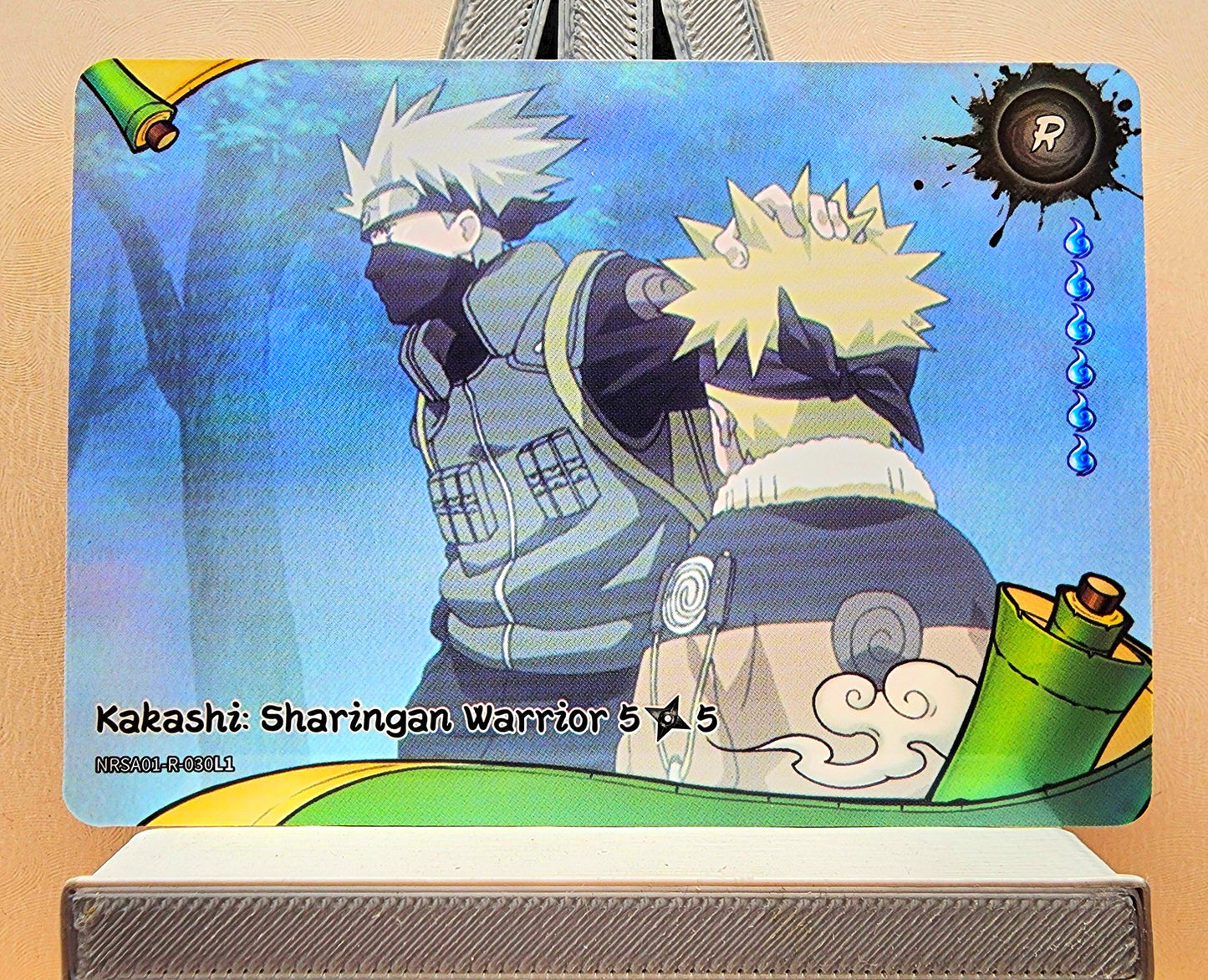 Naruto! 1x Kakashi: Sharingan Warrior 5𖣘5 - R (NRSA01-R-030L1 - 2025 Kayou Naruto: Heaven Scroll English)