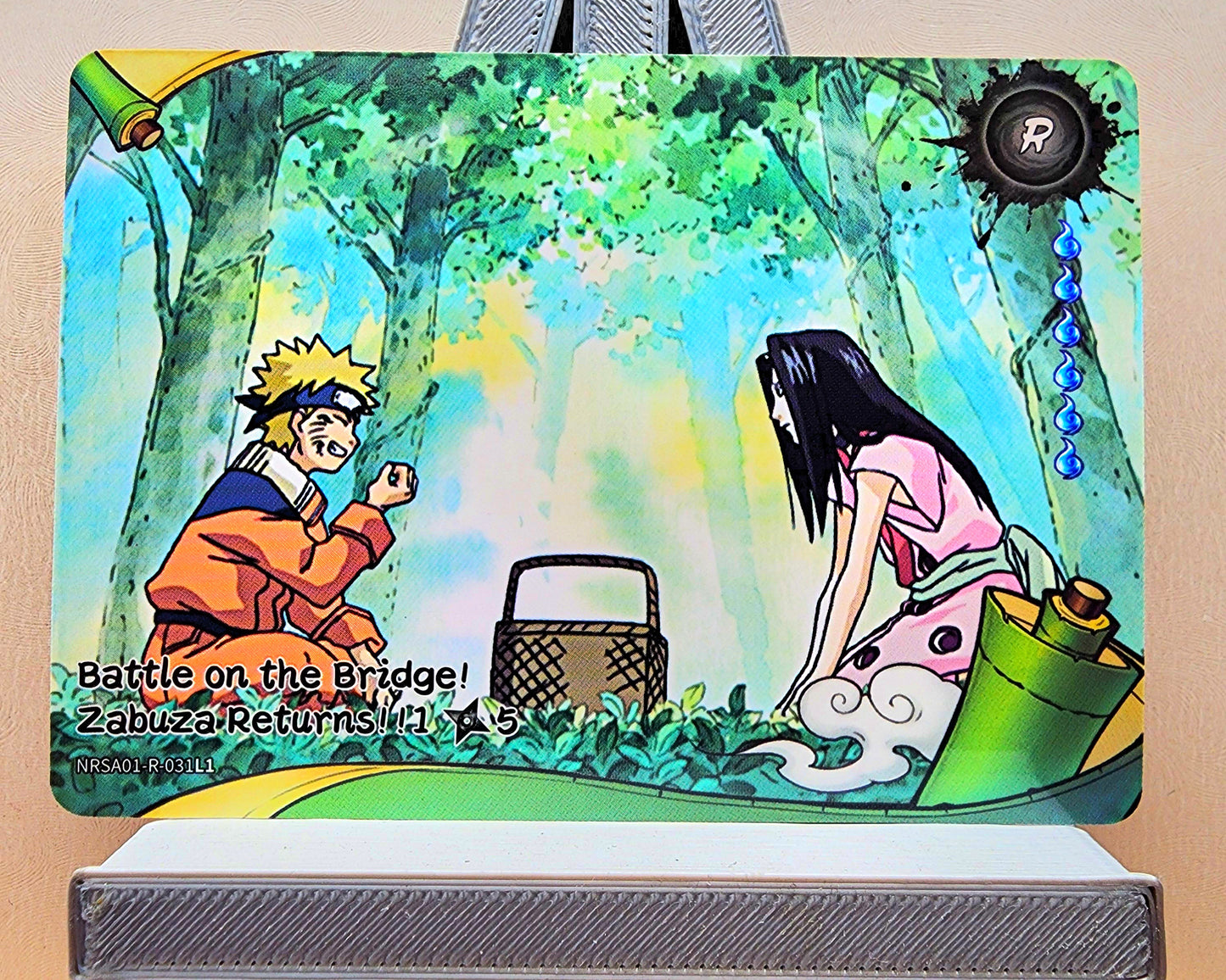 Naruto! 1x Battle on the Bridge! Zabuza Returns! 1𖣘5 - R (NRSA01-R-031L1 - 2025 Kayou Naruto: Heaven Scroll English)