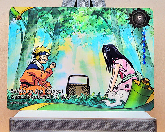 Naruto! 1x Battle on the Bridge! Zabuza Returns! 1𖣘5 - R (NRSA01-R-031L1 - 2025 Kayou Naruto: Heaven Scroll English)