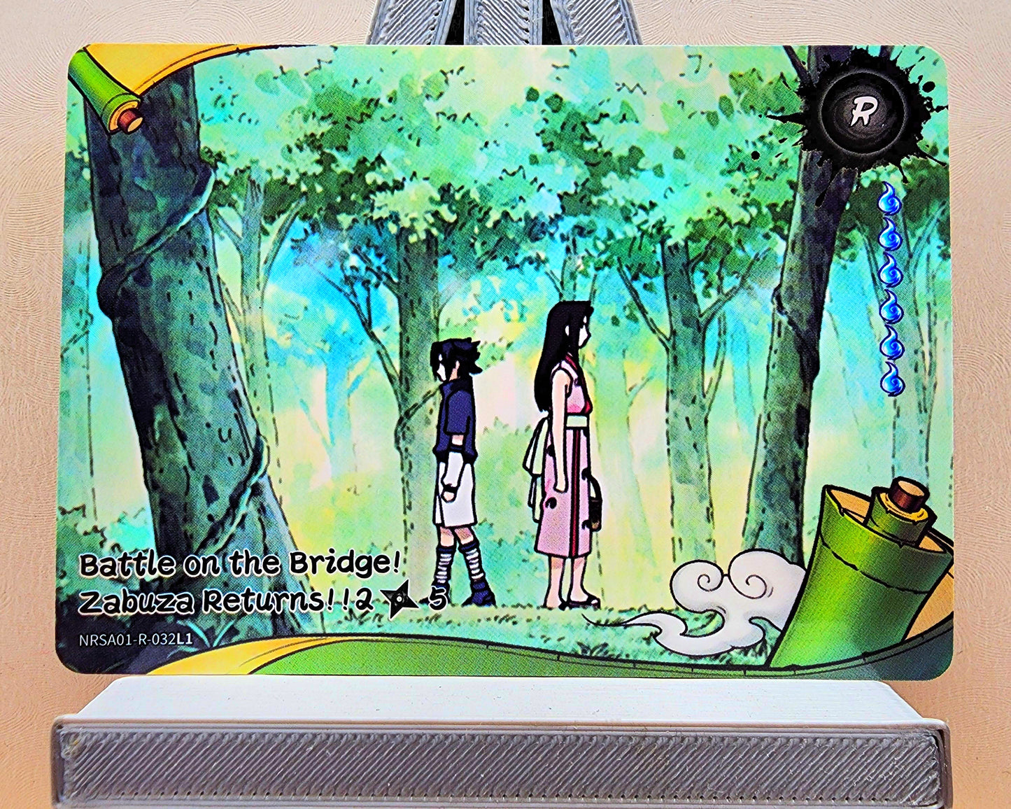 Naruto! 1x Battle on the Bridge! Zabuza Returns! 2𖣘5 - R (NRSA01-R-032L1 - 2025 Kayou Naruto: Heaven Scroll English)