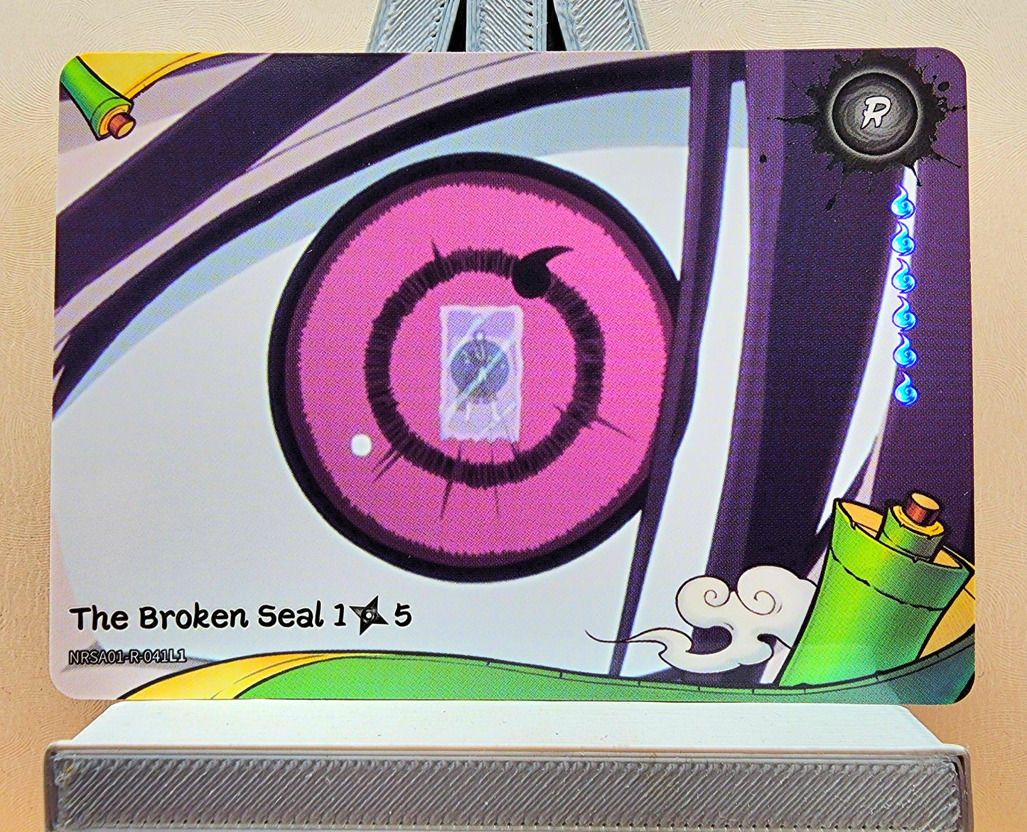 Naruto! 1x The Broken Seal 1𖣘5 - R (NRSA01-R-041L1 - 2025 Kayou Naruto: Heaven Scroll English)