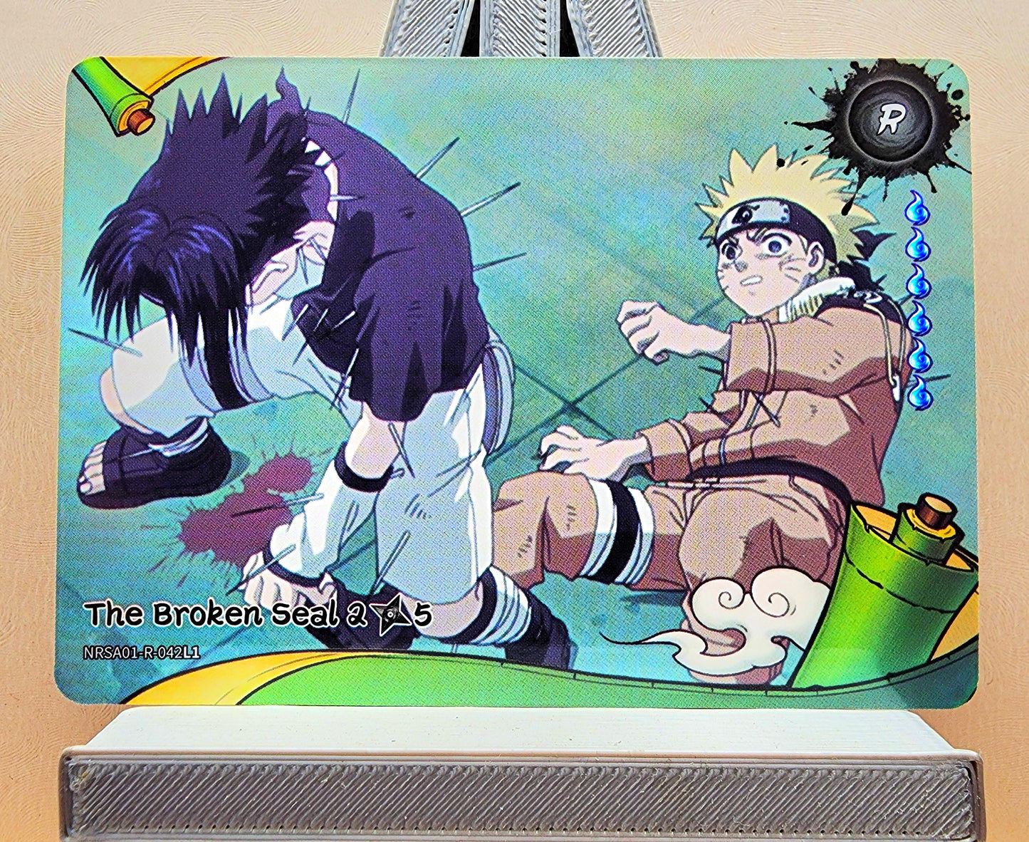 Naruto! 1x The Broken Seal 2𖣘5 - R (NRSA01-R-042L1 - 2025 Kayou Naruto: Heaven Scroll English)