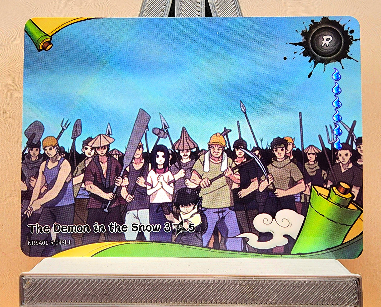 Naruto! 1x The Demon in the Snow 3𖣘5 - R (NRSA01-R-048L1 - 2025 Kayou Naruto: Heaven Scroll English)