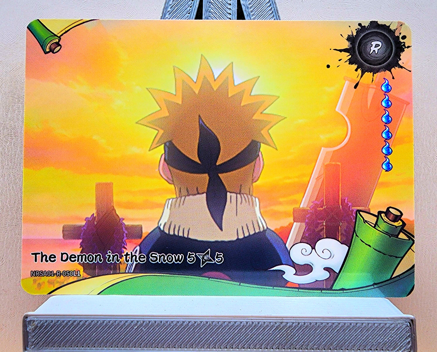 Naruto! 1x The Demon in the Snow 5𖣘5 - R (NRSA01-R-050L1 - 2025 Kayou Naruto: Heaven Scroll English)