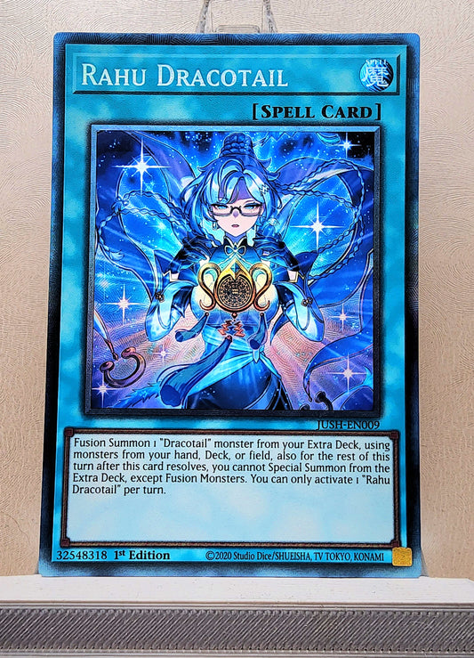 Yugioh! 1x Rahu Dracotail (JUSH - Collectors Rare) 1st Edition