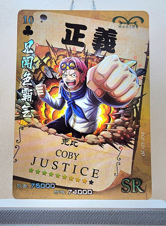 1x Coby - SR Foil (OP02-038 - 2021 One Piece Chinese Card)