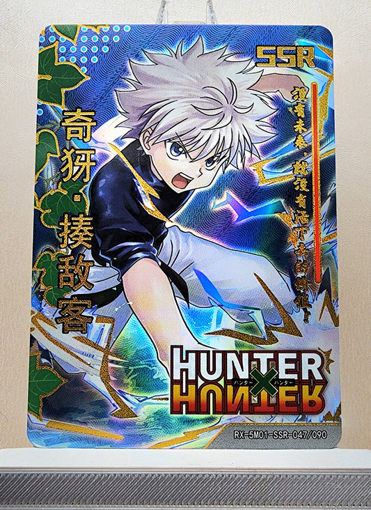 1x Killua Zoldyck - Hunter x Hunter - SSR Foil (RX-5M01-SSR-047/90 - 2021 Fire Legends Anime Chinese Card)
