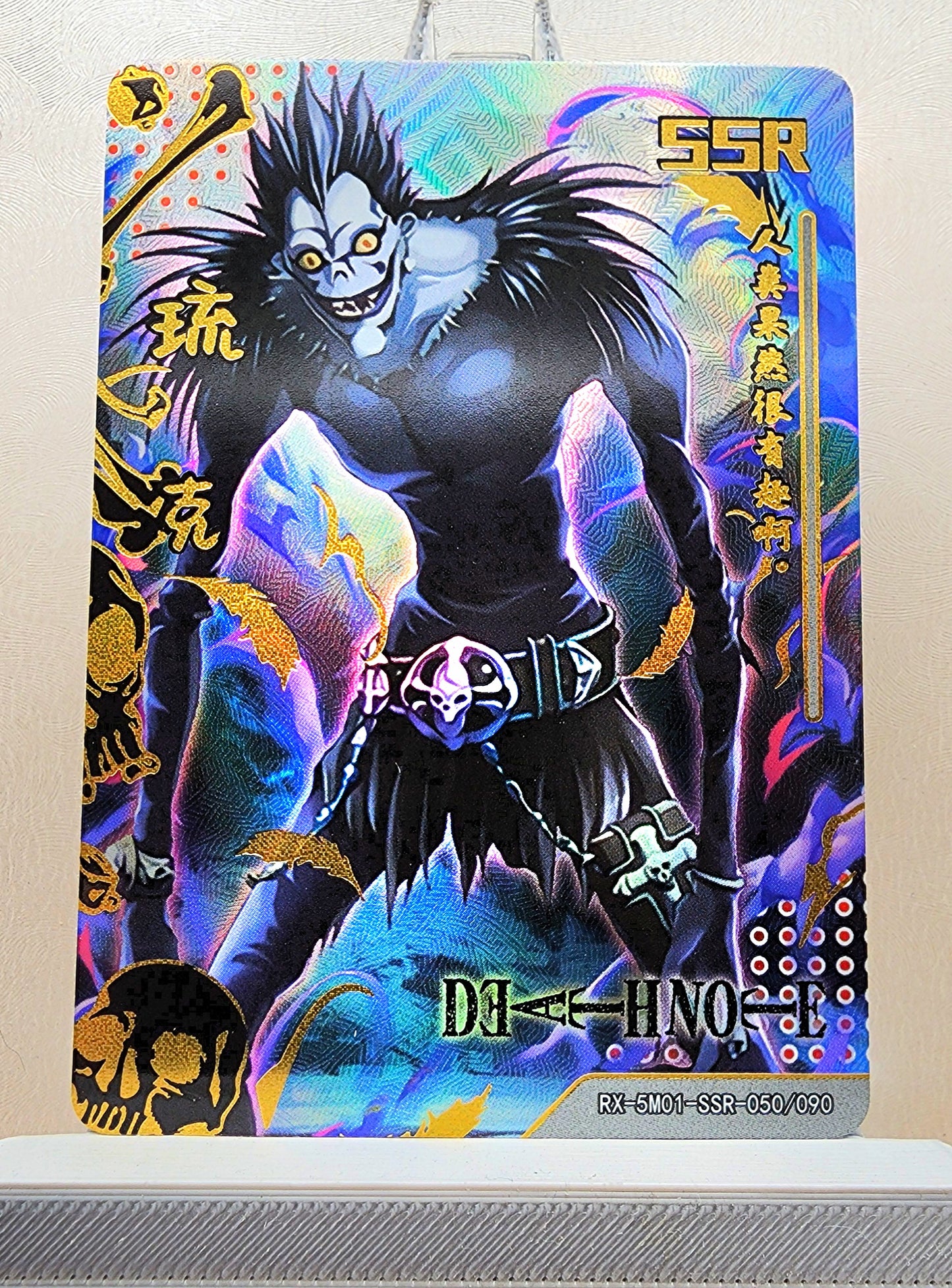 1x Ryuk - Death Note - SSR Foil (RX-5M01-SSR-050/90 - 2021 Fire Legends Anime Chinese Card)