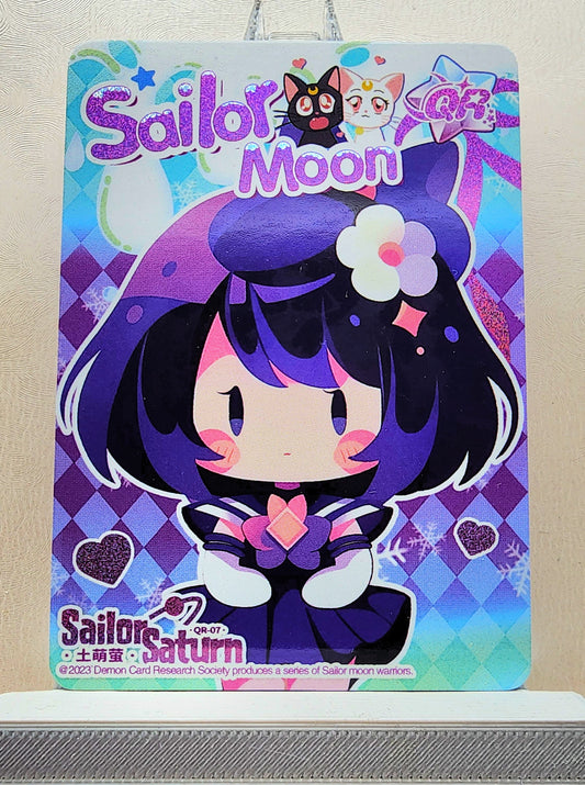 1x Sailor Saturn Chibi - QR (#07 - 2023 Sailor Moon Chinese Card)