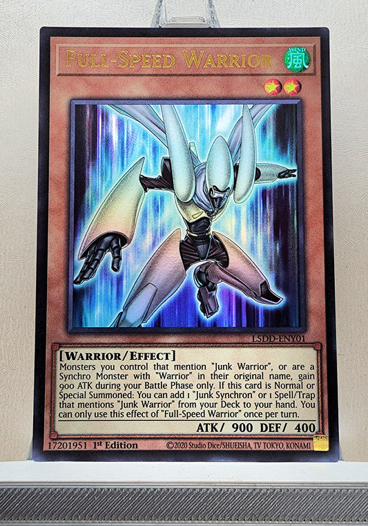 Yugioh! 1x Full-Speed Warrior (L5DD - Ultra Rare) 1st Edition