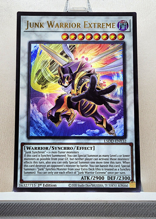Yugioh! 1x Junk Warrior Extreme (L5DD - Ultra Rare) 1st Edition