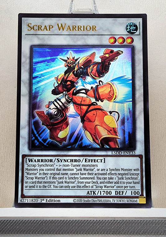 Yugioh! 1x Scrap Warrior (L5DD - Ultra Rare) 1st Edition