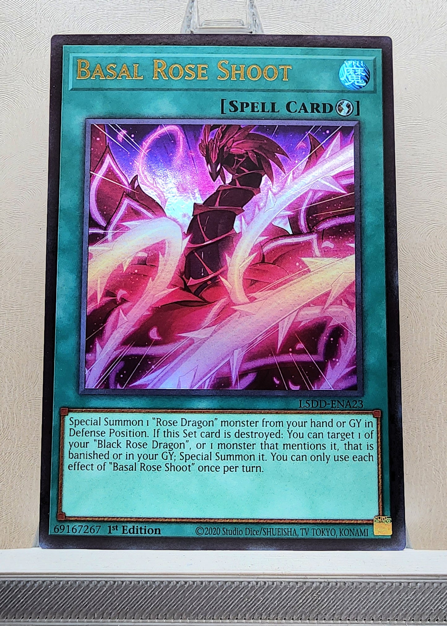 Yugioh! 1x Basal Rose Shoot (L5DD - Ultra Rare) 1st Edition