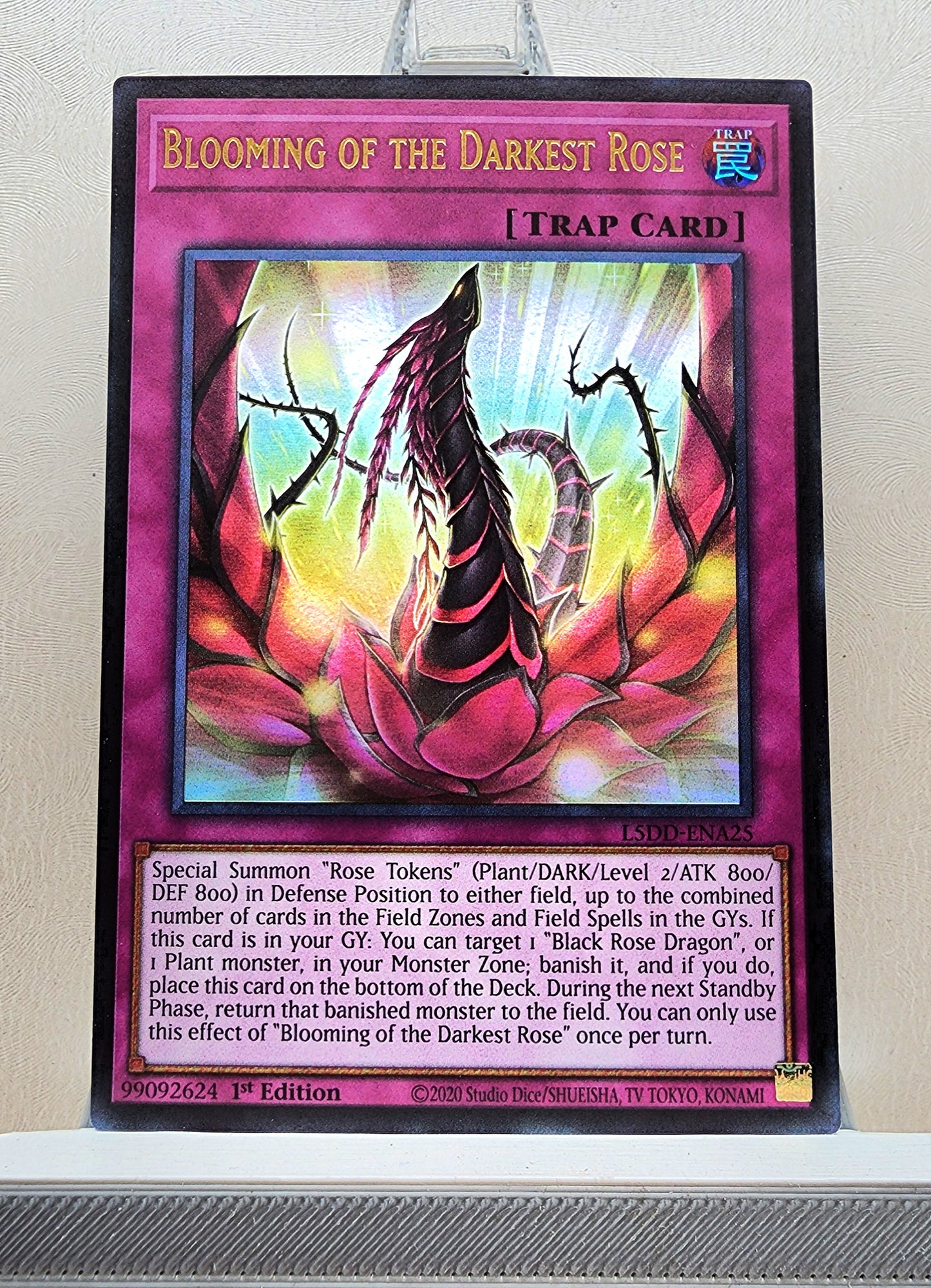 Yugioh! 1x Blooming of the Darkest Rose (L5DD - Ultra Rare) 1st Edition