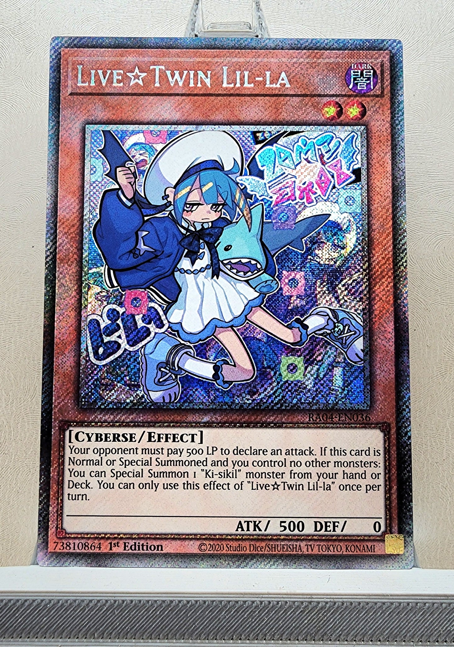 Yugioh! 1x Live☆Twin Lil-la (RA04 - Platinum Secret Rare) 1st Edition