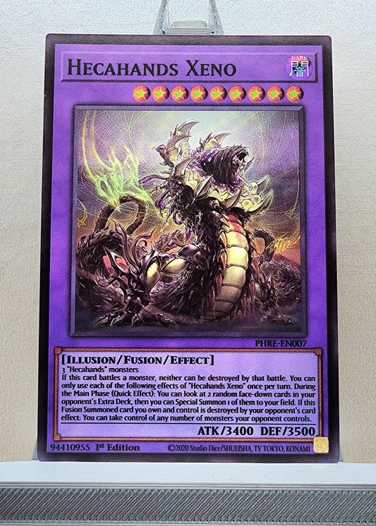 Yugioh! 1x Hecahands Xeno (PHRE - Super Rare) 1st Edition