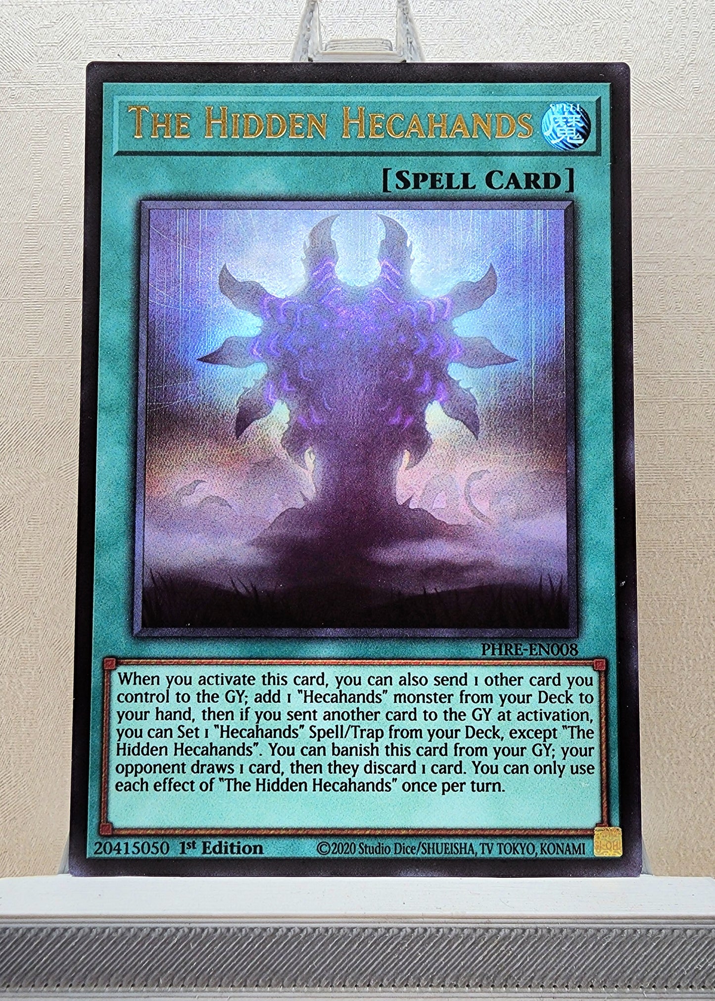 Yugioh! 1x The Hidden Hecahands (PHRE - Ultra Rare) 1st Edition