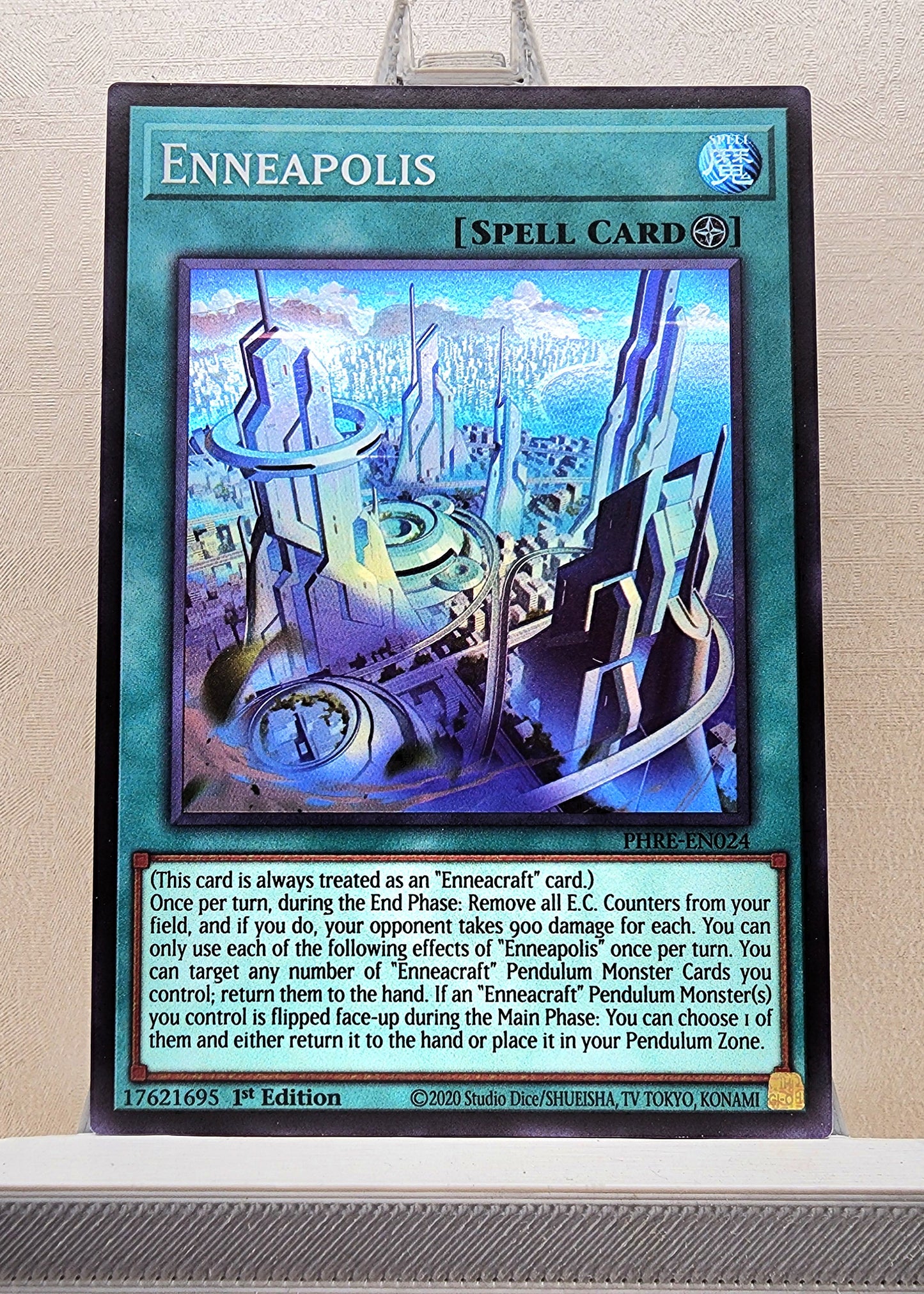 Yugioh! 1x Enneapolis (PHRE - Super Rare) 1st Edition
