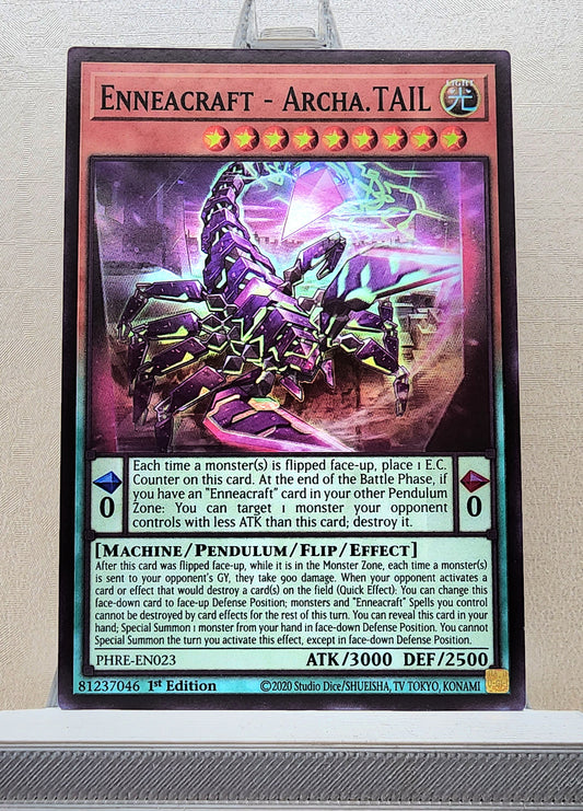 Yugioh! 1x Enneacraft - Archa.TAIL (PHRE - Super Rare) 1st Edition