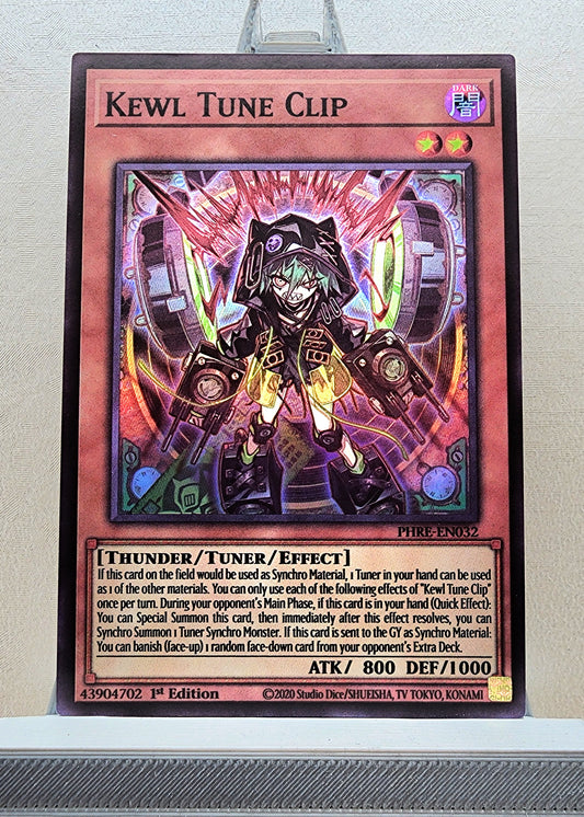 Yugioh! 1x Kewl Tune Clip (PHRE - Super Rare) 1st Edition