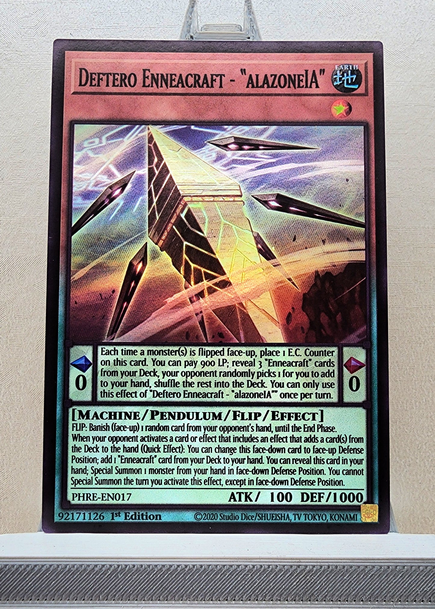 Yugioh! 1x Deftero Enneacraft - "alazoneIA" (PHRE - Super Rare) 1st Edition