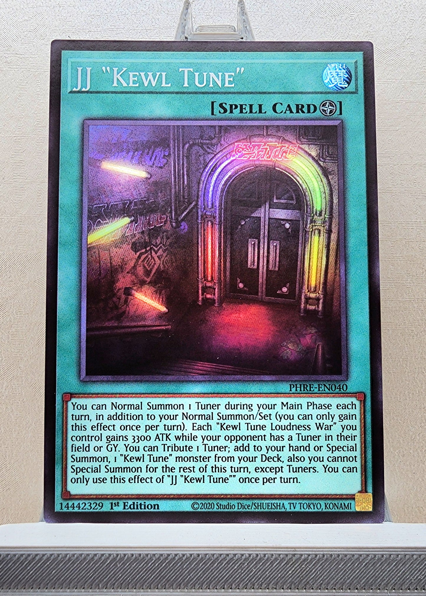 Yugioh! 1x JJ "Kewl Tune" (PHRE - Super Rare) 1st Edition