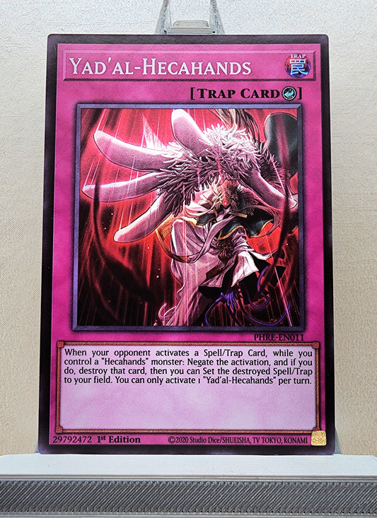 Yugioh! 1x Yad'al-Hecahands (PHRE - Super Rare) 1st Edition