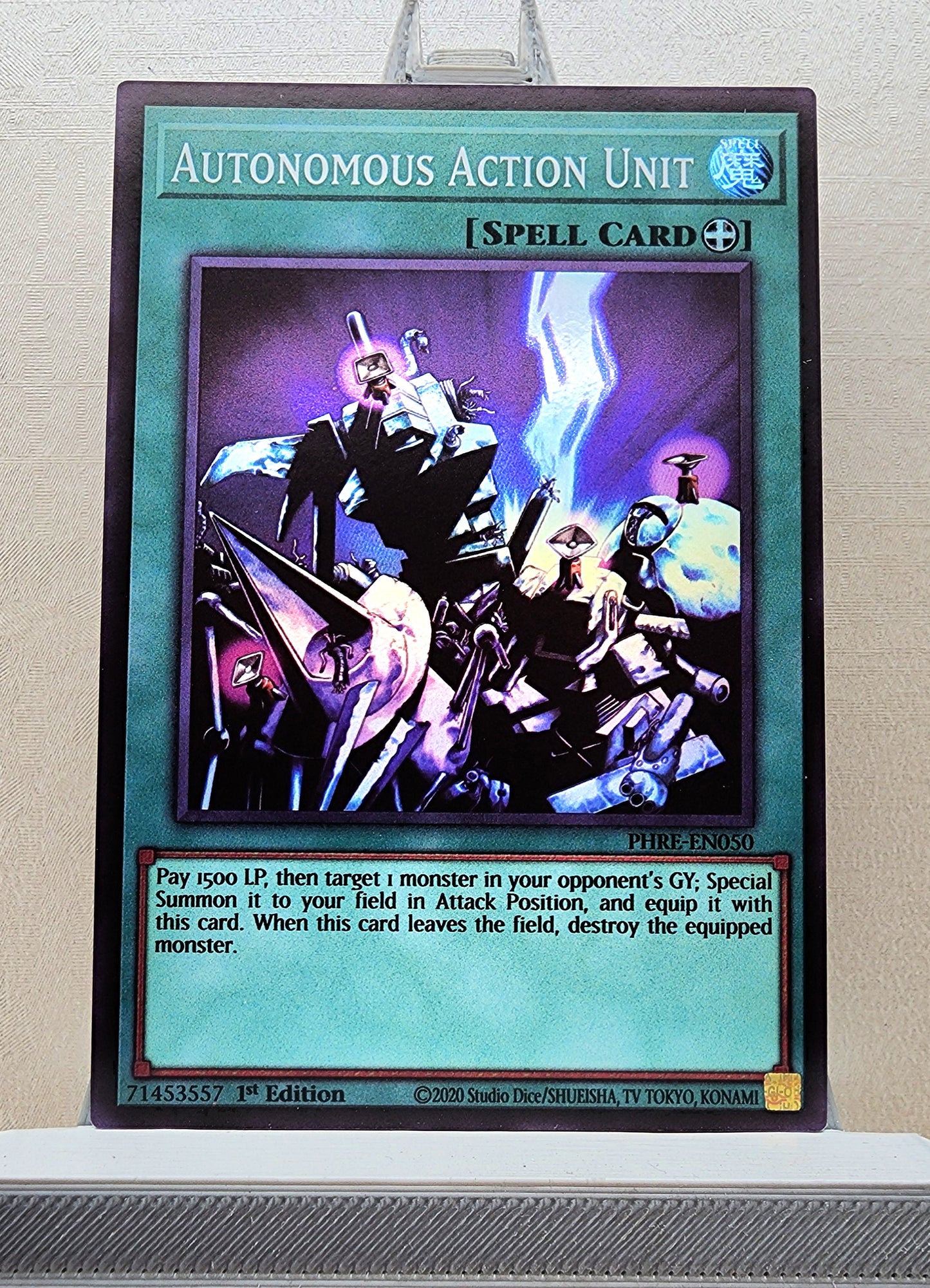 Yugioh! 1x Autonomous Action Unit (PHRE - Super Rare) 1st Edition