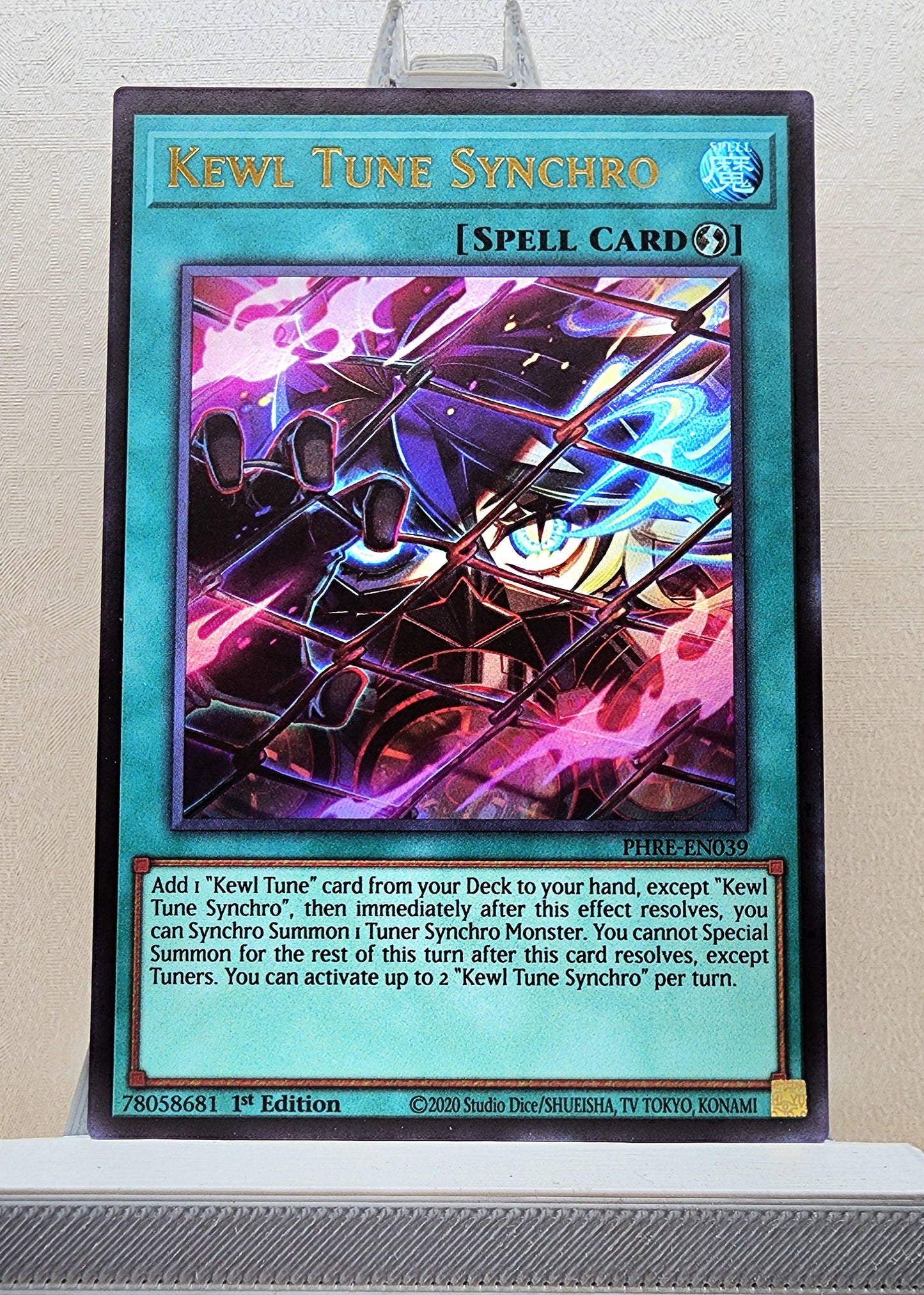 Yugioh! 1x Kewl Tune Synchro (PHRE - Ultra Rare) 1st Edition