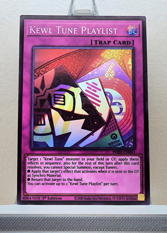Yugioh! 1x Kewl Tune Playlist (PHRE - Super Rare) 1st Edition