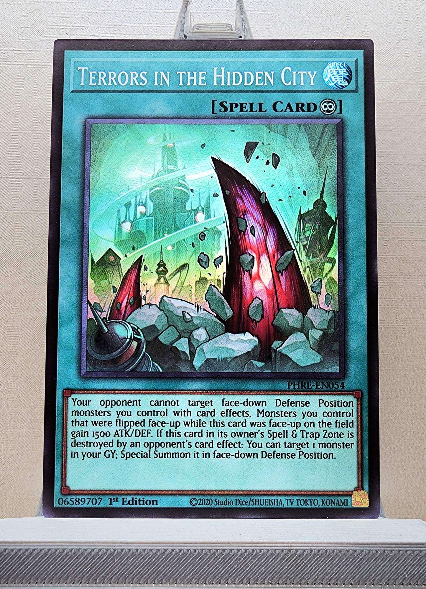 Yugioh! 1x Terrors in the Hidden City (PHRE - Super Rare) 1st Edition
