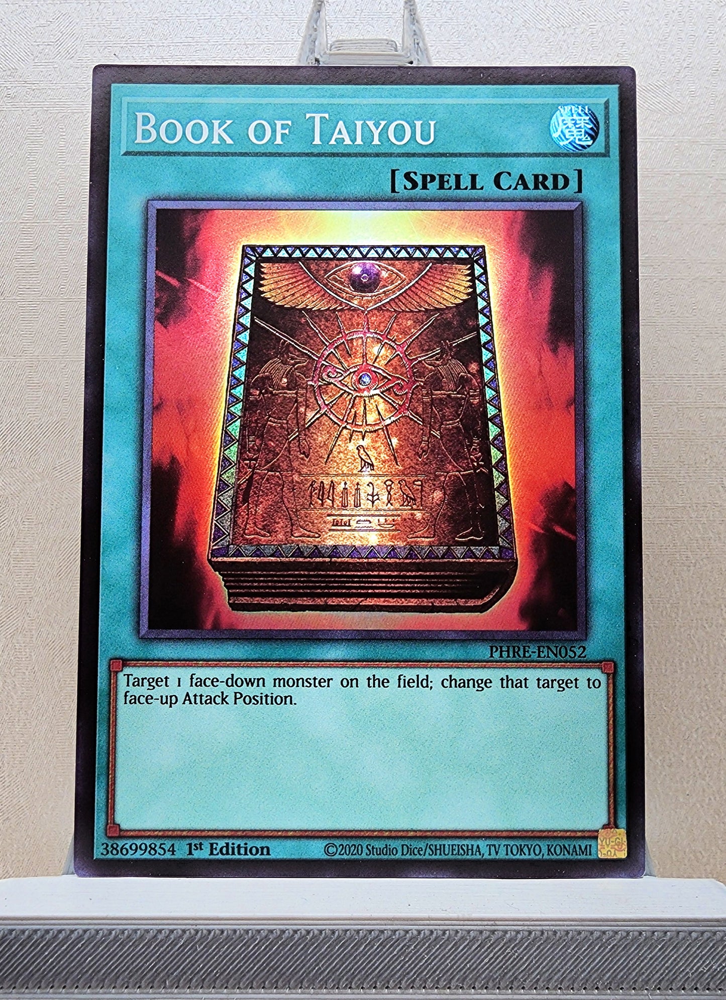 Yugioh! 1x Book of Taiyou (PHRE - Super Rare) 1st Edition
