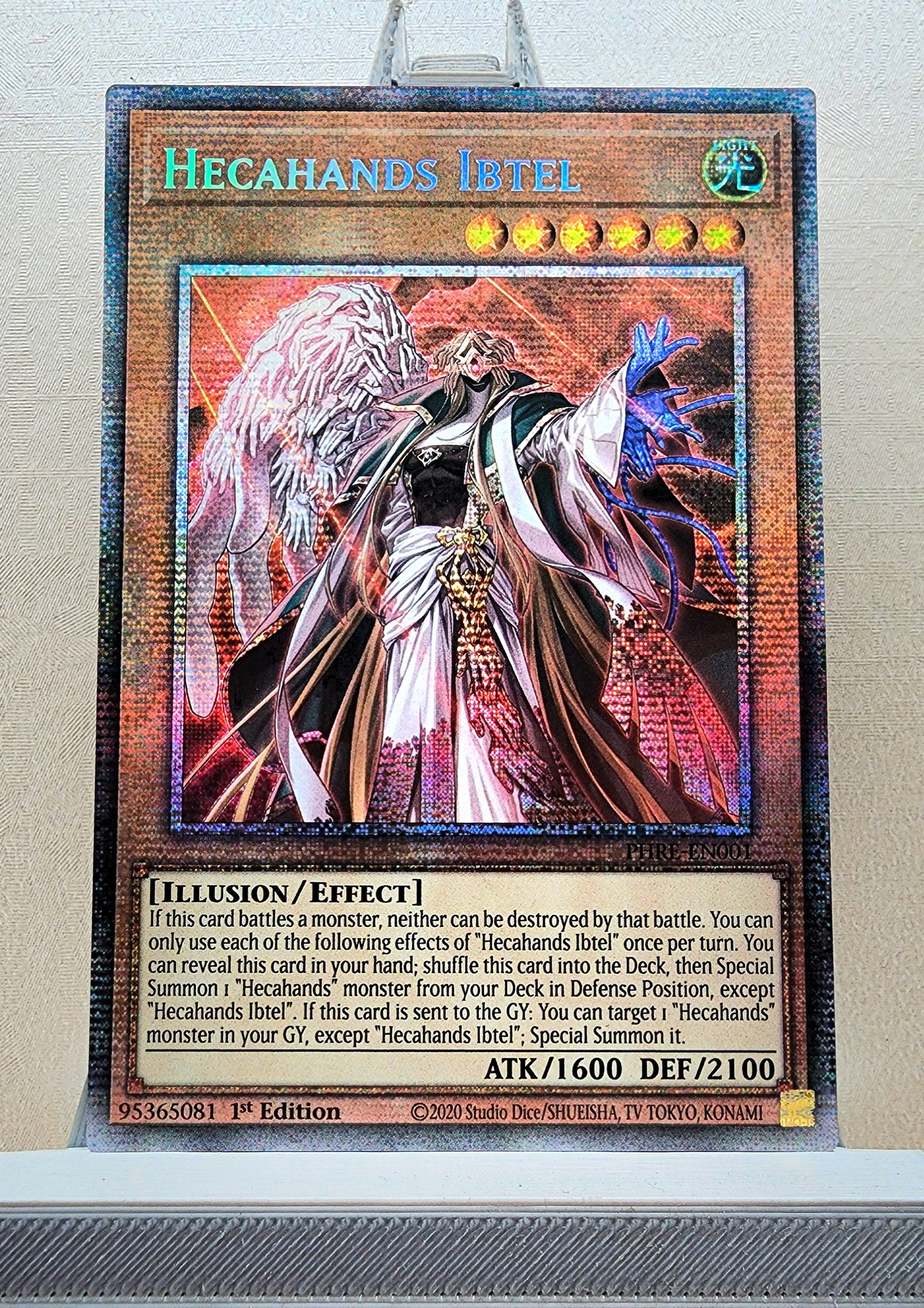 Yugioh! 1x Hecahands Ibtel (PHRE - Starlight Rare) 1st Edition