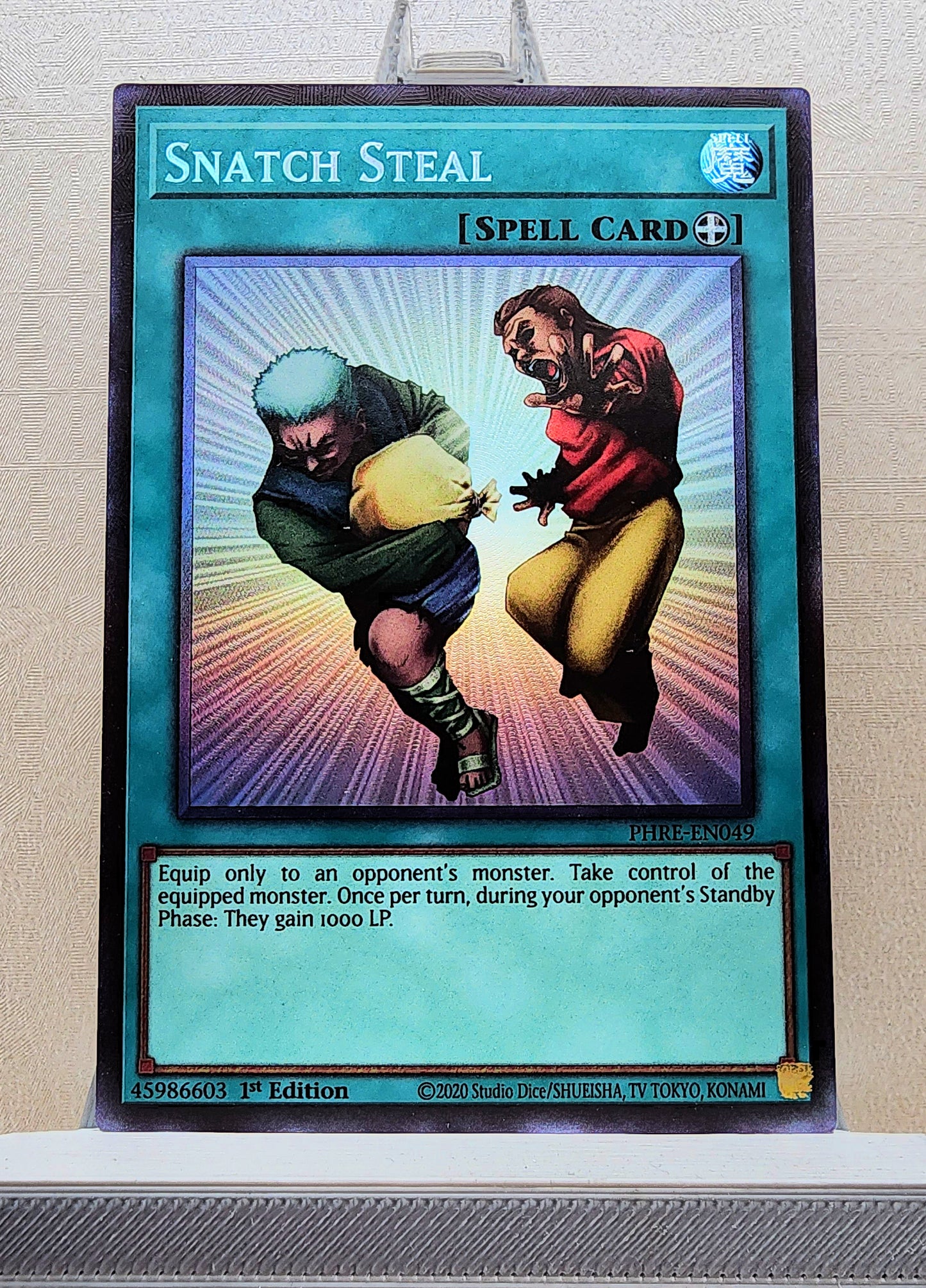 Yugioh! 1x Snatch Steal (PHRE - Collectors Rare) 1st Edition